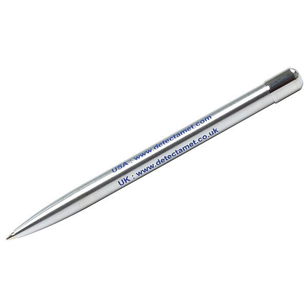 Metal Stick Pen, Blue Ink, PK50