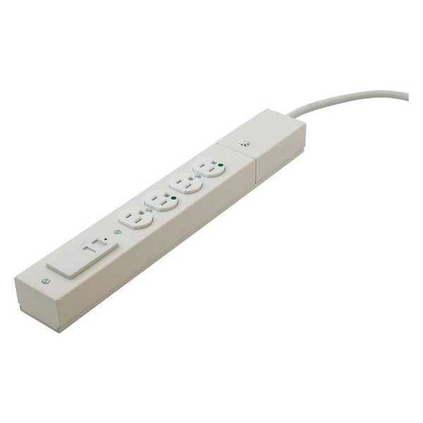 Surge Protector, 2USB, 15A Hosp Gr, 6 Ft.