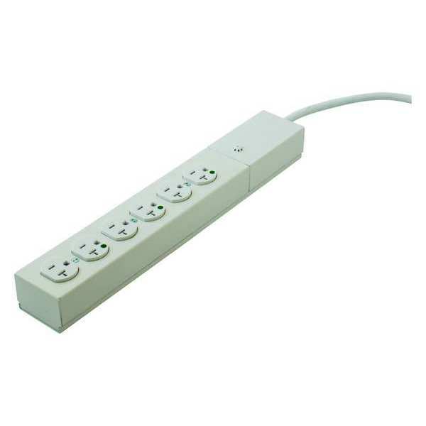 Surge Protector, 20A Hosp Gr, 6 Ft.