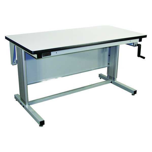 Workstation, Ergo, Plastic, Lt Gray
