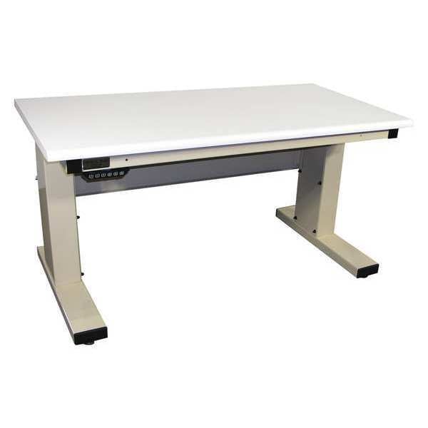 Workstation, Adjust, ESD, Rolled Edge, Beige