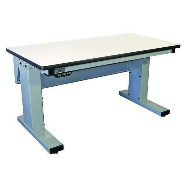 Workstation, Adjust, Plastic, Lt Gray
