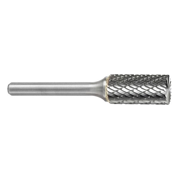 Carbide Bur, Cyl End, 1/4in, Length Cut 1in