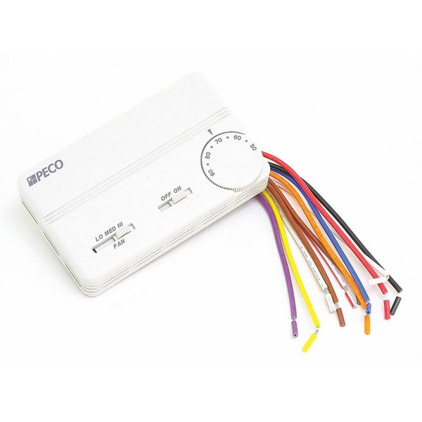 Thermostat, 24-277V, 50 deg. to 90 deg.F