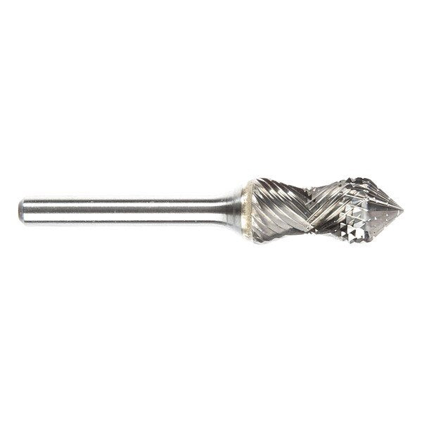 Carbide Bur, Radius/Cyl, 1/2in., Double Cut