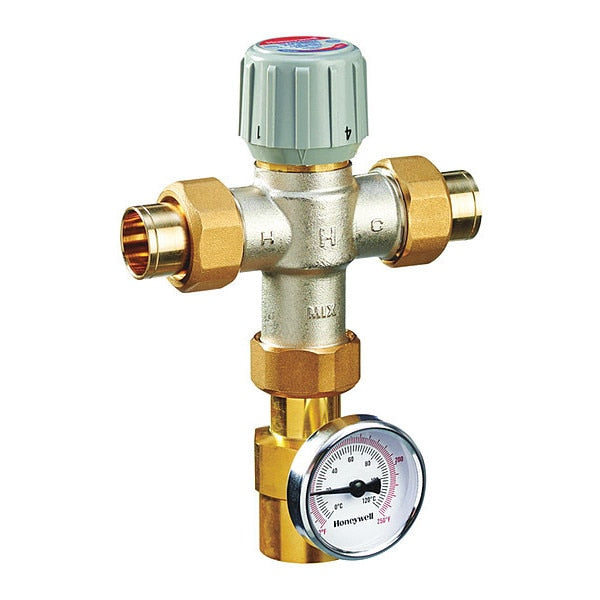 LOW LEAD TMV 70-120F UNION TEMP GAUGE, 1/2