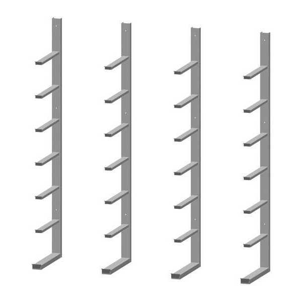 Wall Mounted Steel Rack, Single Upright