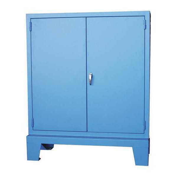 16 ga. ga. Steel Pegboard Storage Cabinet, 52 in W, 72 in H