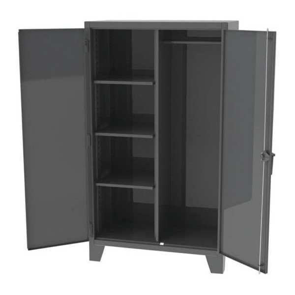 12 ga. ga. Steel Wardrobe Storage Cabinet, 72 in W, 66 in H