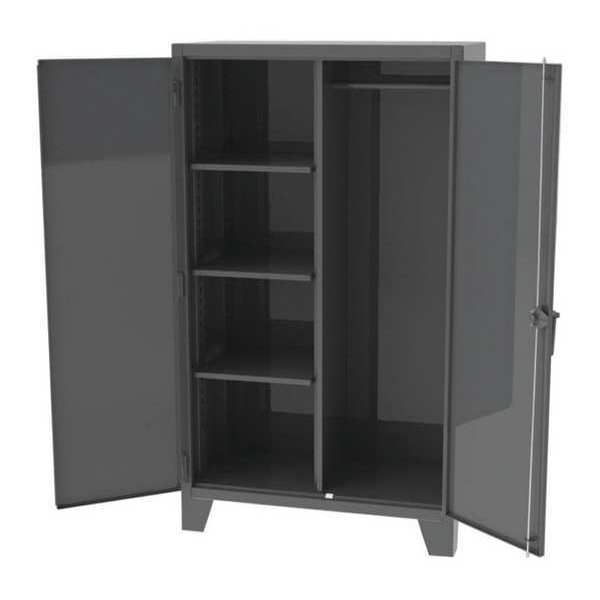 12 ga. ga. Steel Wardrobe Storage Cabinet, 60 in W, 90 in H