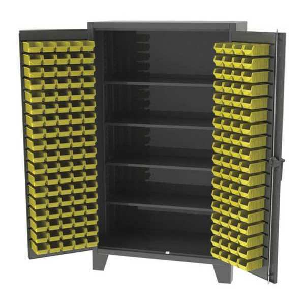 Heavy Duty Bin Storage Cabinet, 84 in H