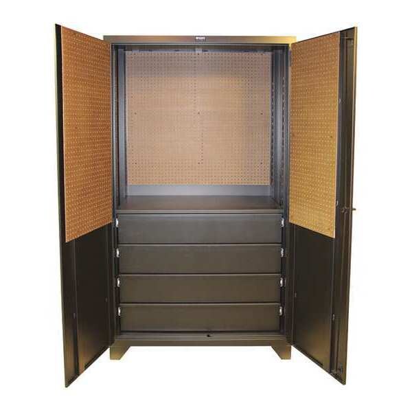 16 ga. ga. Steel Storage Cabinet, 48 in W, 84 in H