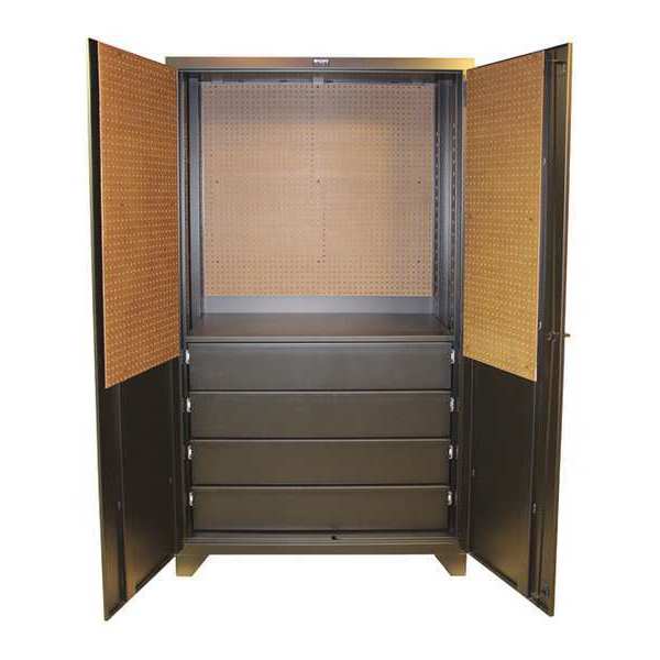 16 ga. ga. Steel Storage Cabinet, 48 in W, 84 in H