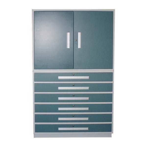 16 ga. ga. Steel Storage Cabinet, 48 in W, 84 in H