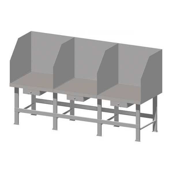 Three Station Welding Bench, No Firebrick