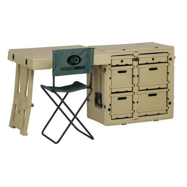 Field Desk, Sgl, 30.7Lx21Wx28.5D, OD Green