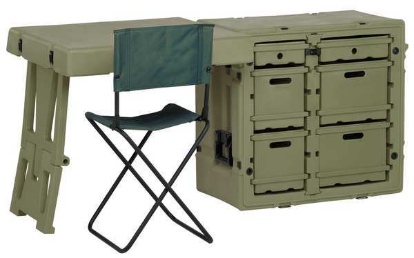 Admin Desk, 30.8Lx21Wx28.5D, OD Green