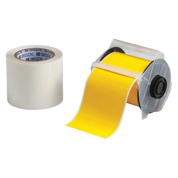 Floor Marking Tape, Roll, 4In W, 100 ft. L
