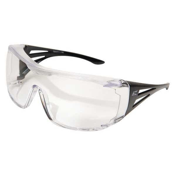 Safety Glasses, OTG Clear Polycarbonate Lens, Scratch-Resistant