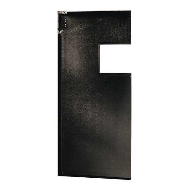 Flexible Swinging Door, 7 x 3 ft, Black