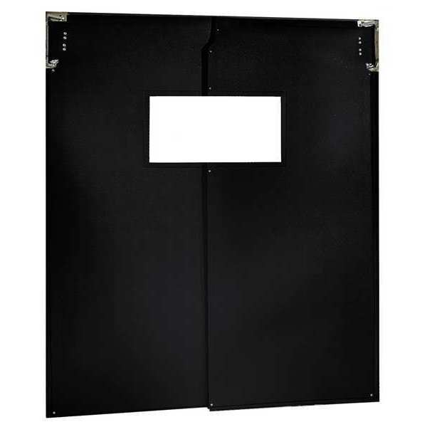 Flexible Swinging Door, 8 x 8 ft, Black, PR