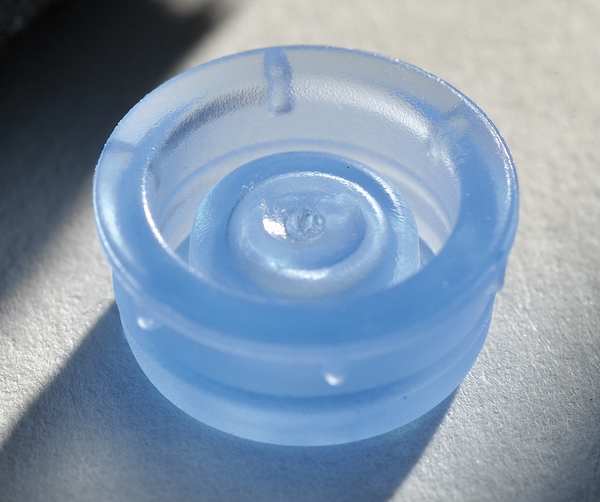 Ultra-micro cuvette caps, blue, PK100