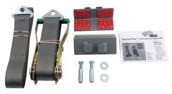 Ratchet Strap w/Corner Brackets, 90 In