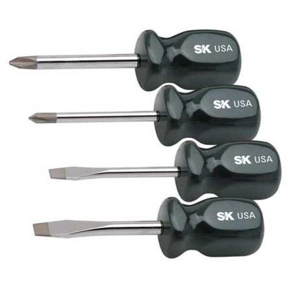 Screwdriver Set, Slotted/Phillips, 4 Pc
