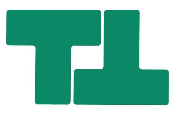 Floor Marking Tape, T, 3In W, 8In L, PK20
