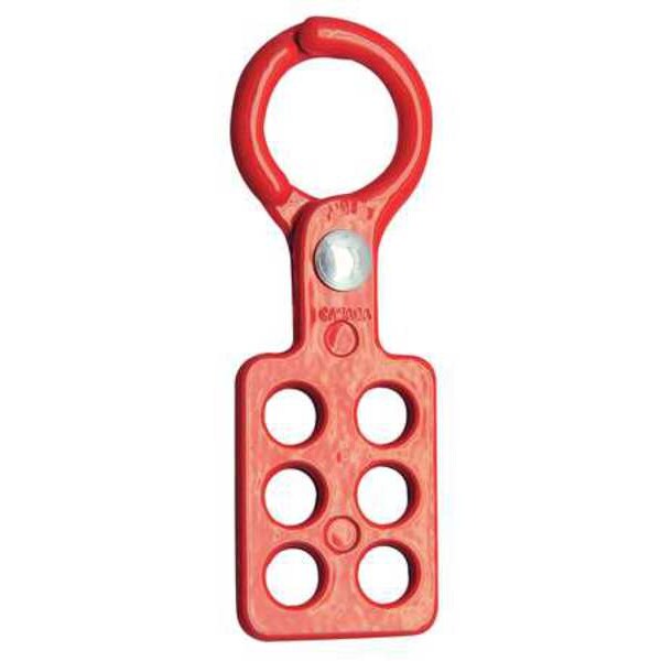 Lockout Hasp, Standard, 6 Lock, 5 In. L
