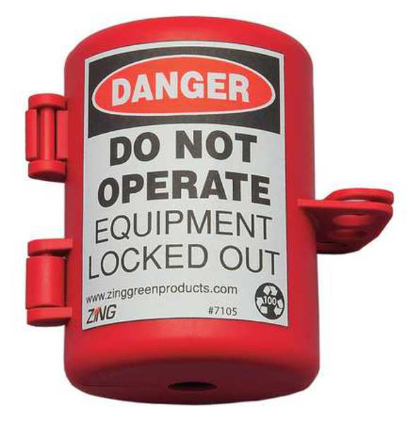 Plug Lockout, Red, 9/16