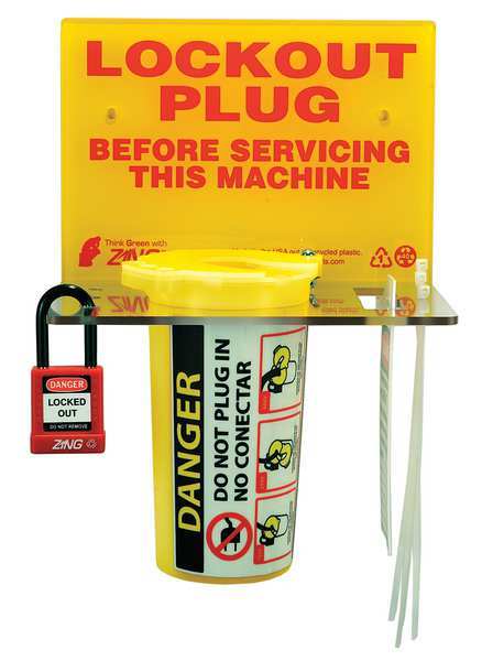 Lockout Station, Filled, Elctrical, 10 In H
