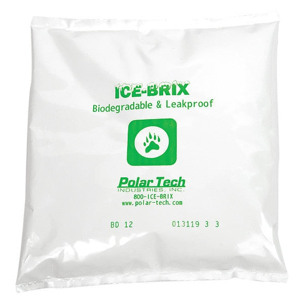 Ice-Brix Poly Pouch, Reuseable, Biodegradable, Leakproof, 12 oz.
