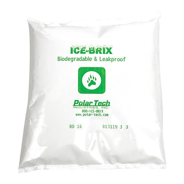 Ice-Brix Poly Pouch, Reuseable, Biodegradable, Leakproof, 16 oz.