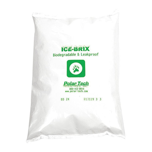 Ice-Brix Poly Pouch, Reuseable, Biodegradable, Leakproof, 24 oz.