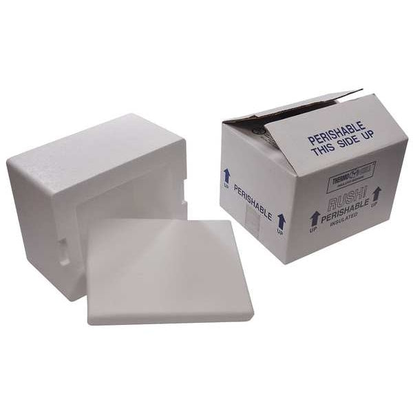 Insulated Shipping Bio Foam & Carton, 1-5 Day, Width: 9-1/2
