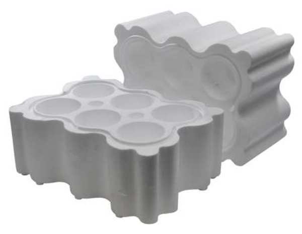 Wine/Champagne Bottle Top Load Shipper Foam, 1 Bottle