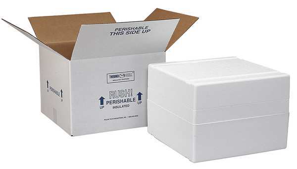 Insultaed Multi-Depth Bio Shipper Foam & Carton, Inside Depth: 5