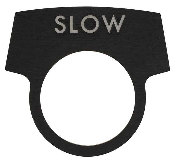 Legend Plate, Raise, White/Black