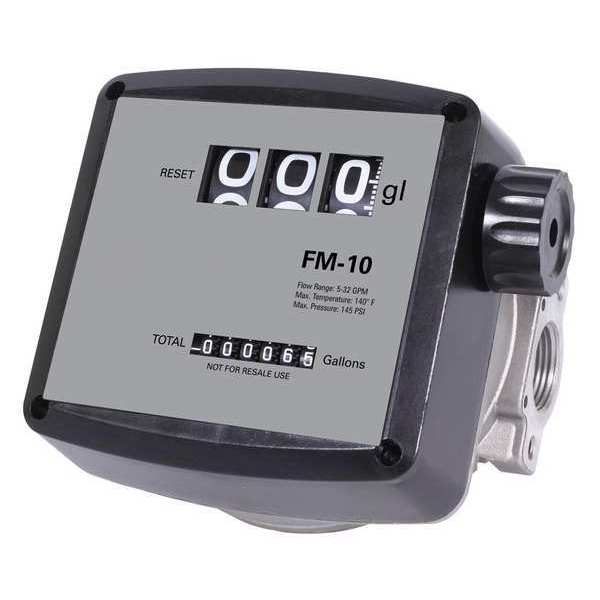 Flowmeter, Mechanical, 32 GPM, 1 In FNPT