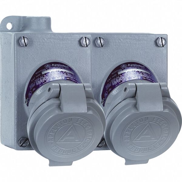 2W 3P 20A Hazardous Pin & Sleeve Receptacle 120/240VAC