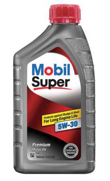 Engine Oil, Mobil Super, 5W-30, 1 Qt