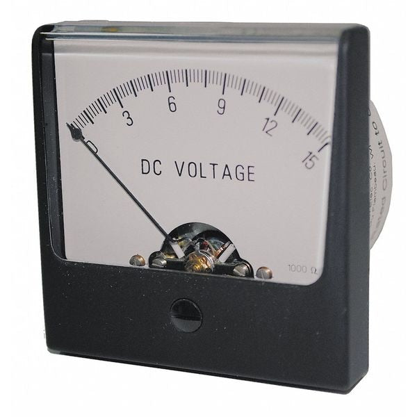 Analog Panel Meter, AC Current, 0-50 AC A, Size (In.): 4.5