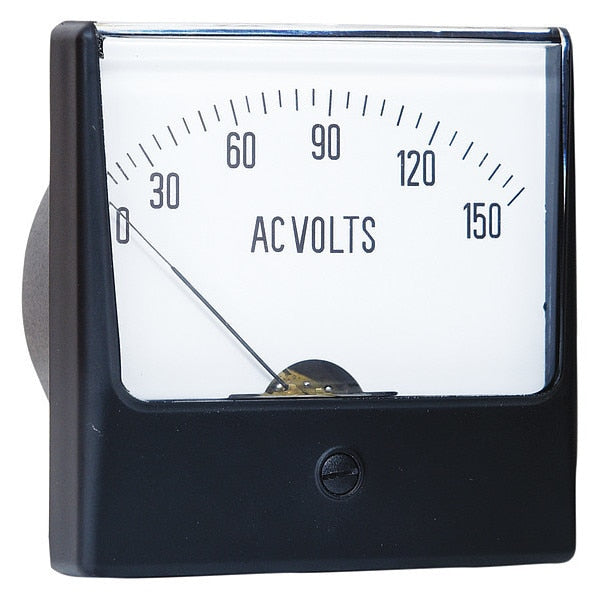 Analog Panel Meter, AC Voltage, 0-150 AC V