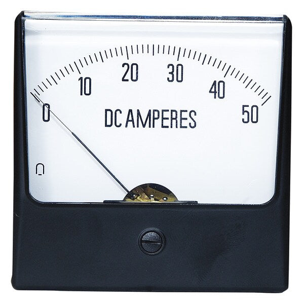 Analog Panel Meter, DC Current, 0-50 DC A