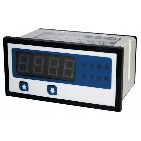 Digital Panel Meter, AC Current, 0-5 AC A