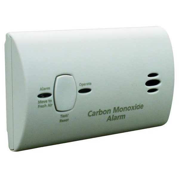 Carbon Monoxide Alarm, Electrochemical Sensor, 85 dB @ 10 ft Audible Alert, (2) AA Batteries