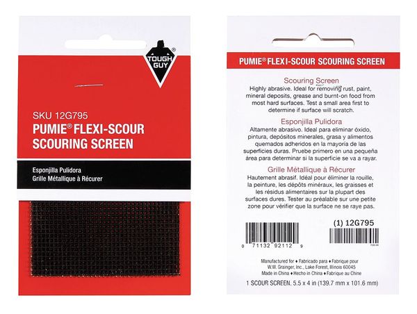 Scouring Screen, Gray, 5-1/2