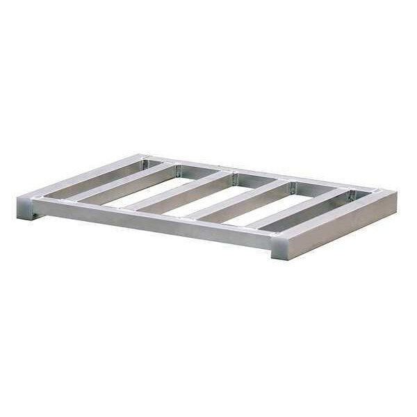 Stackable Aluminum Pallet, 15 1/2 in L, 21 in W, 1 1/2 in H