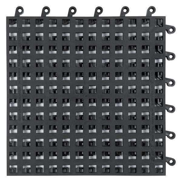 Interlocking Drainage Mat Tile Vinyl 18 in 18 in 7/8 in